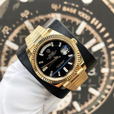 rolex day date president onyx dial|rolex day date 40mm price.